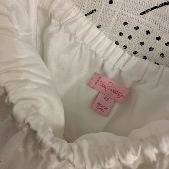 Lilly Pulitzer White Lace Summer Strapless Dress - Picture 3 of 3